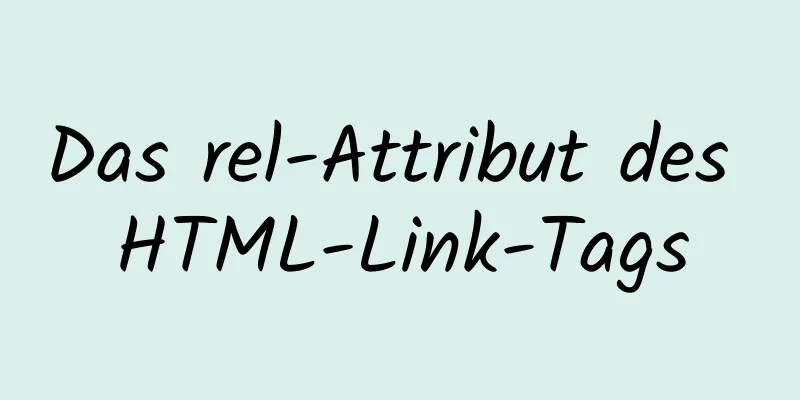 Das rel-Attribut des HTML-Link-Tags