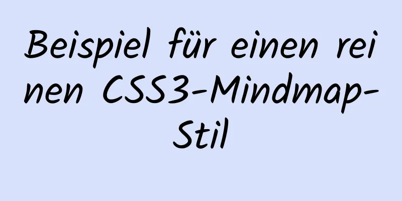 Beispiel für einen reinen CSS3-Mindmap-Stil