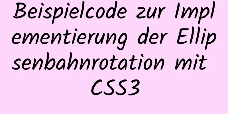 Beispielcode zur Implementierung der Ellipsenbahnrotation mit CSS3