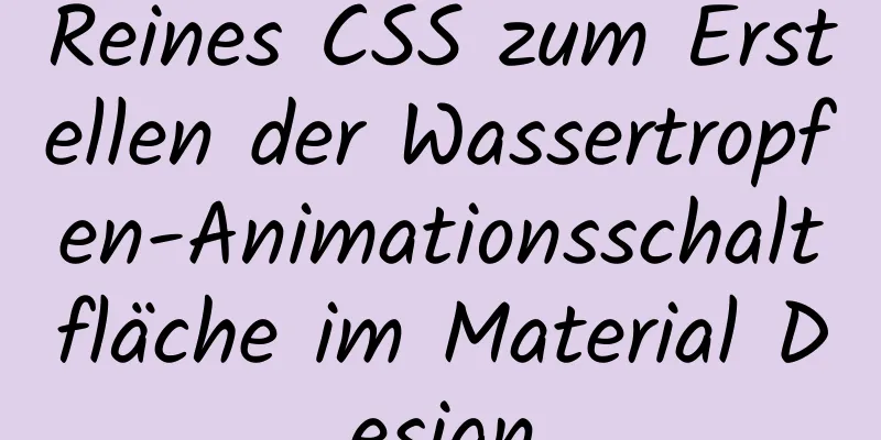 Reines CSS zum Erstellen der Wassertropfen-Animationsschaltfläche im Material Design