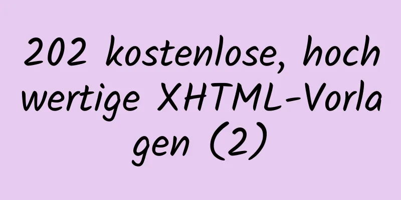 202 kostenlose, hochwertige XHTML-Vorlagen (2)