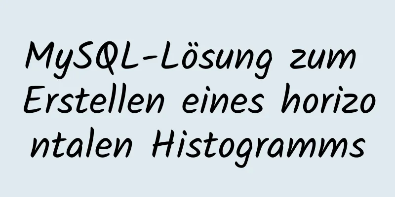 MySQL-Lösung zum Erstellen eines horizontalen Histogramms