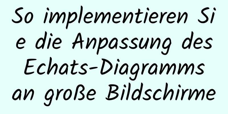 So implementieren Sie die Anpassung des Echats-Diagramms an große Bildschirme