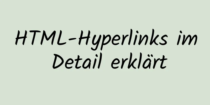 HTML-Hyperlinks im Detail erklärt