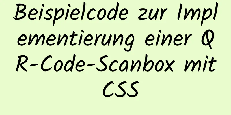 Beispielcode zur Implementierung einer QR-Code-Scanbox mit CSS