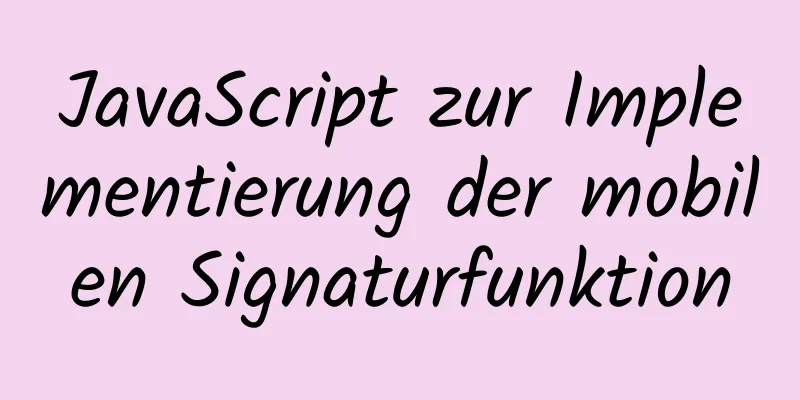 JavaScript zur Implementierung der mobilen Signaturfunktion
