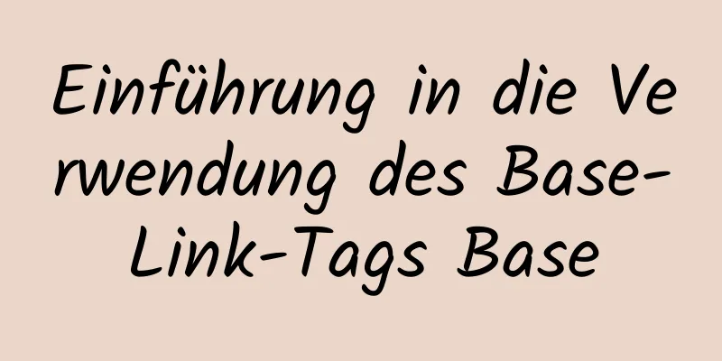 Einführung in die Verwendung des Base-Link-Tags Base