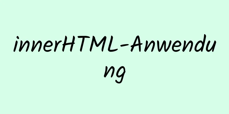 innerHTML-Anwendung