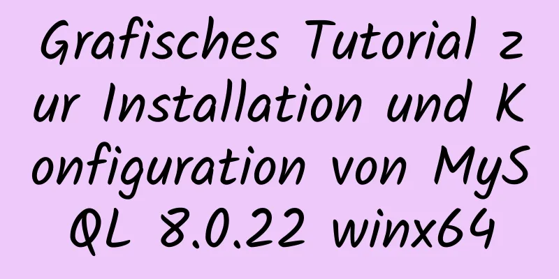 Grafisches Tutorial zur Installation und Konfiguration von MySQL 8.0.22 winx64