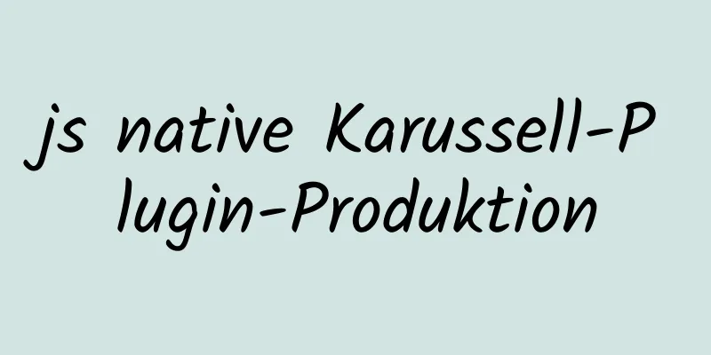 js native Karussell-Plugin-Produktion