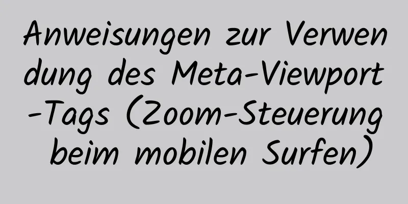 Anweisungen zur Verwendung des Meta-Viewport-Tags (Zoom-Steuerung beim mobilen Surfen)