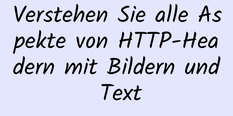 Verstehen Sie alle Aspekte von HTTP-Headern mit Bildern und Text