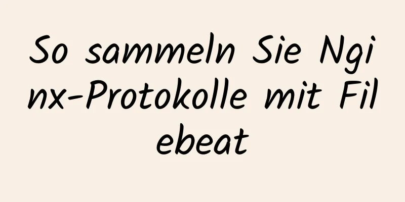 So sammeln Sie Nginx-Protokolle mit Filebeat