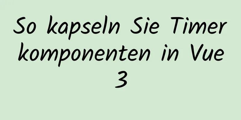 So kapseln Sie Timerkomponenten in Vue3