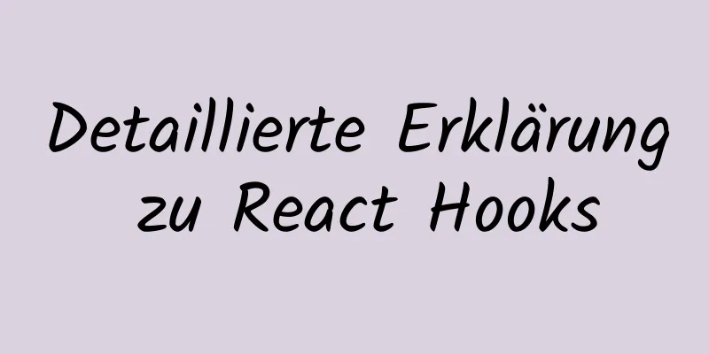 Detaillierte Erklärung zu React Hooks