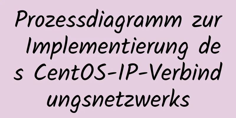 Prozessdiagramm zur Implementierung des CentOS-IP-Verbindungsnetzwerks