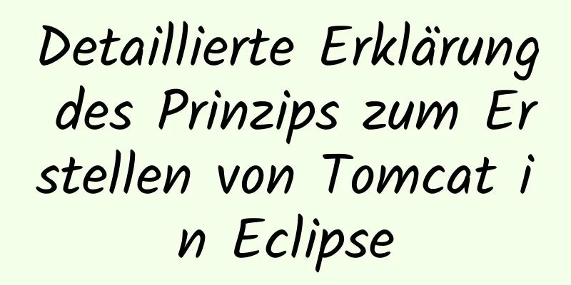 Detaillierte Erklärung des Prinzips zum Erstellen von Tomcat in Eclipse