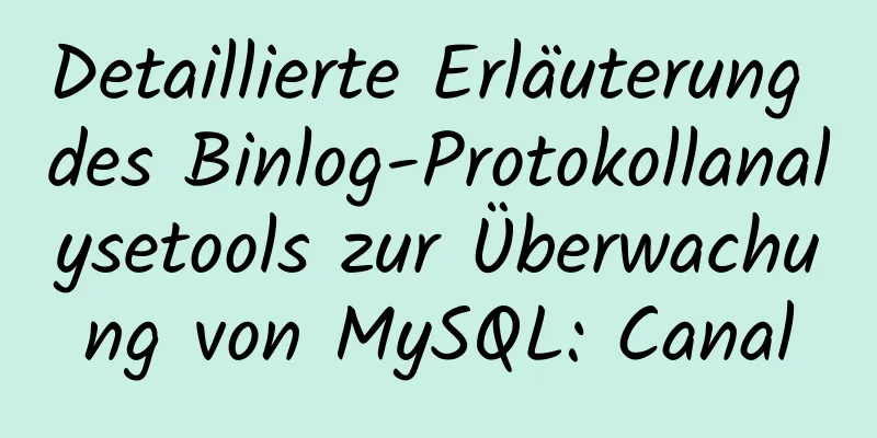 Detaillierte Erläuterung des Binlog-Protokollanalysetools zur Überwachung von MySQL: Canal