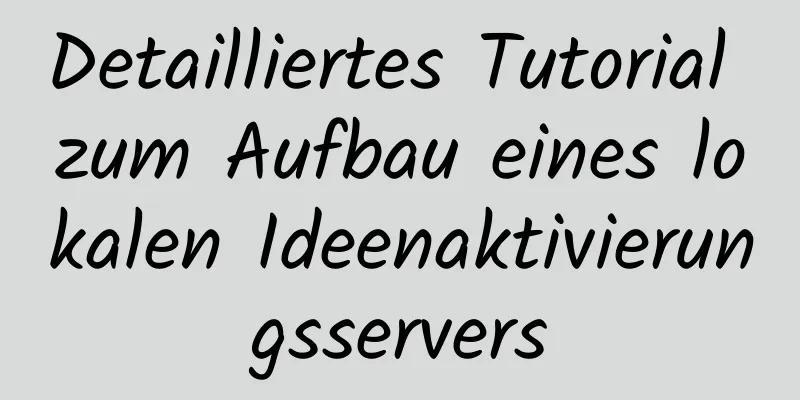 Detailliertes Tutorial zum Aufbau eines lokalen Ideenaktivierungsservers