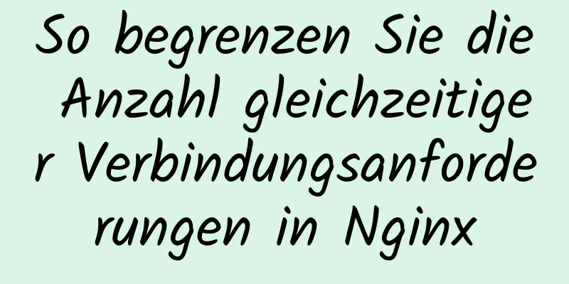 So begrenzen Sie die Anzahl gleichzeitiger Verbindungsanforderungen in Nginx