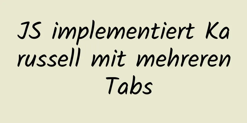 JS implementiert Karussell mit mehreren Tabs