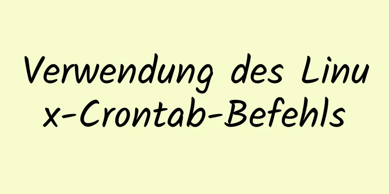 Verwendung des Linux-Crontab-Befehls