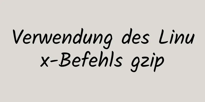 Verwendung des Linux-Befehls gzip