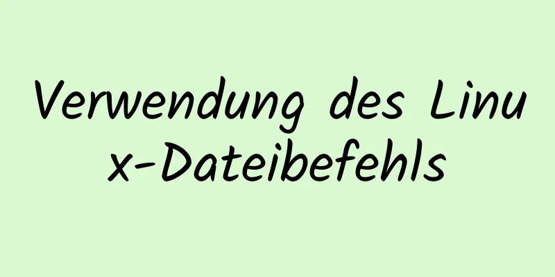 Verwendung des Linux-Dateibefehls