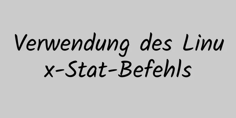 Verwendung des Linux-Stat-Befehls