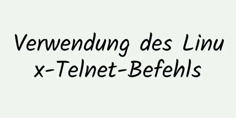 Verwendung des Linux-Telnet-Befehls