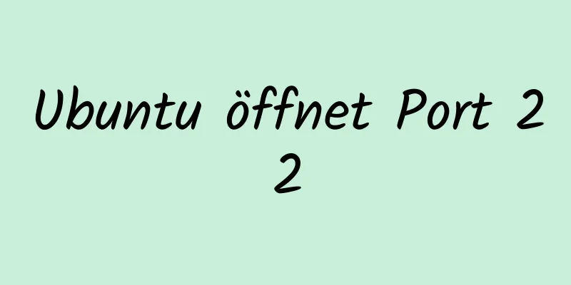 Ubuntu öffnet Port 22