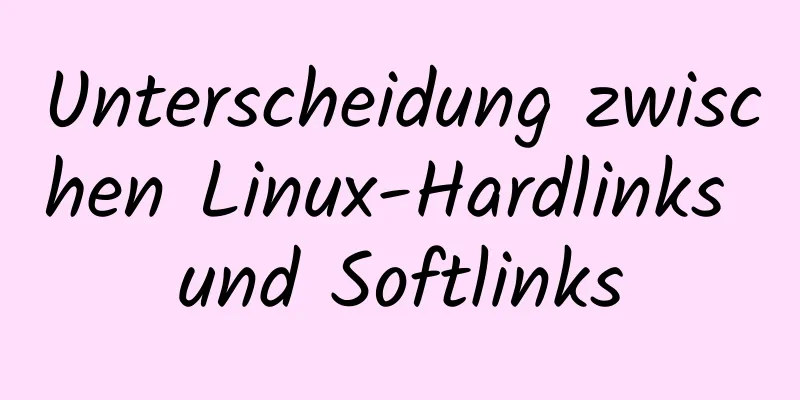 Unterscheidung zwischen Linux-Hardlinks und Softlinks