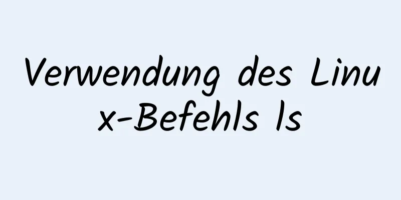 Verwendung des Linux-Befehls ls