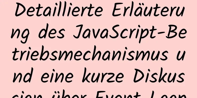 Detaillierte Erläuterung des JavaScript-Betriebsmechanismus und eine kurze Diskussion über Event Loop