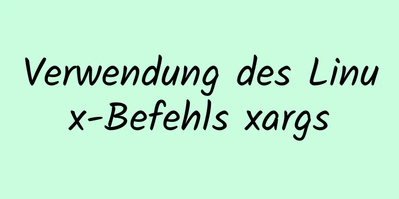 Verwendung des Linux-Befehls xargs