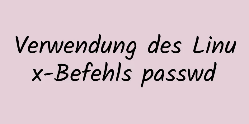 Verwendung des Linux-Befehls passwd