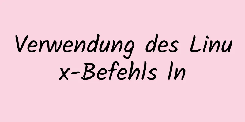 Verwendung des Linux-Befehls ln