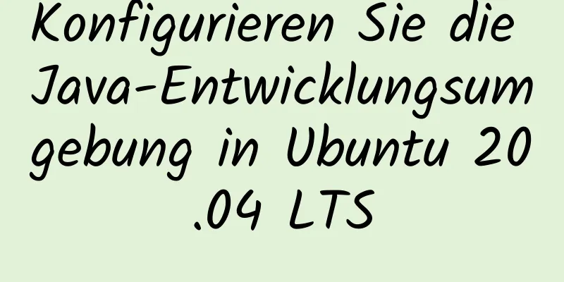 Konfigurieren Sie die Java-Entwicklungsumgebung in Ubuntu 20.04 LTS