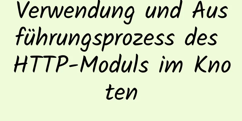 Verwendung und Ausführungsprozess des HTTP-Moduls im Knoten