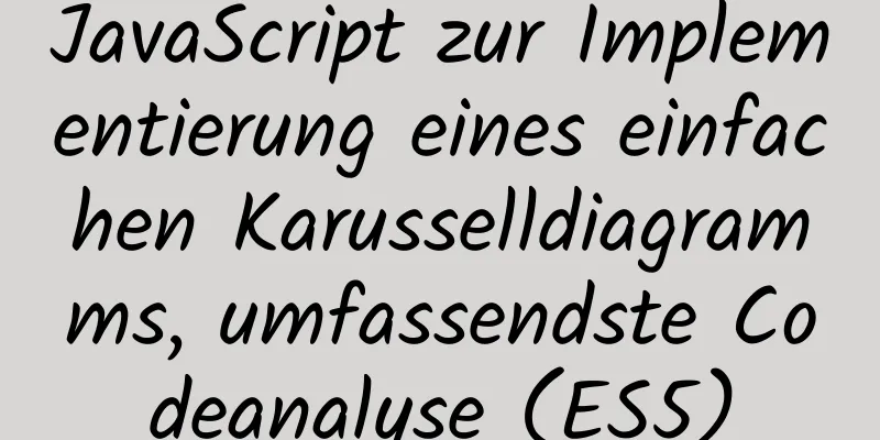 JavaScript zur Implementierung eines einfachen Karusselldiagramms, umfassendste Codeanalyse (ES5)