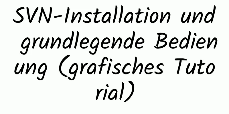 SVN-Installation und grundlegende Bedienung (grafisches Tutorial)