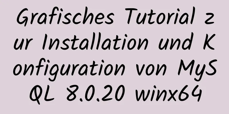 Grafisches Tutorial zur Installation und Konfiguration von MySQL 8.0.20 winx64