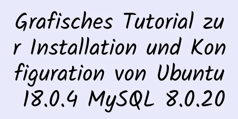 Grafisches Tutorial zur Installation und Konfiguration von Ubuntu 18.0.4 MySQL 8.0.20