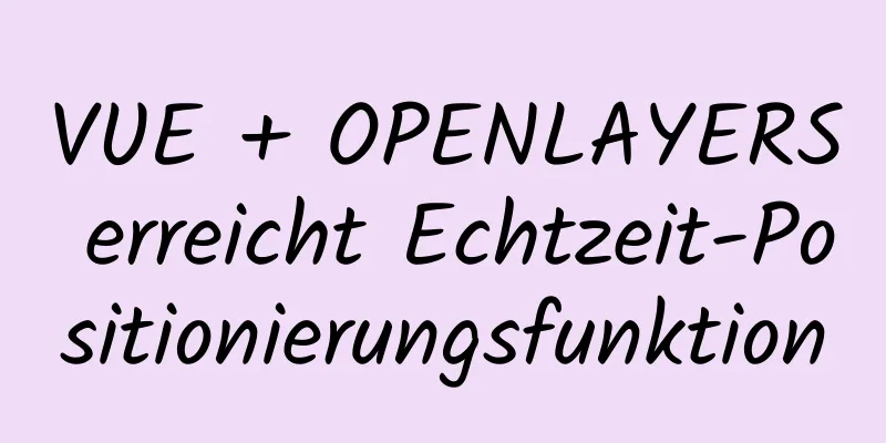 VUE + OPENLAYERS erreicht Echtzeit-Positionierungsfunktion