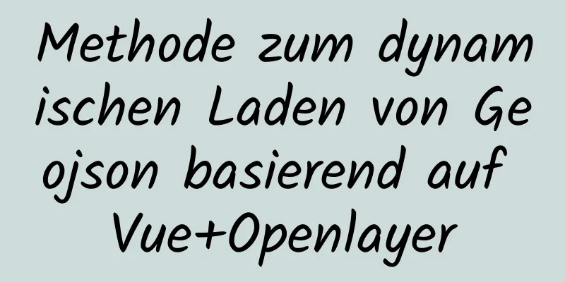 Methode zum dynamischen Laden von Geojson basierend auf Vue+Openlayer