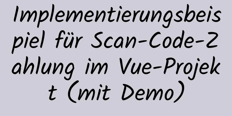 Implementierungsbeispiel für Scan-Code-Zahlung im Vue-Projekt (mit Demo)