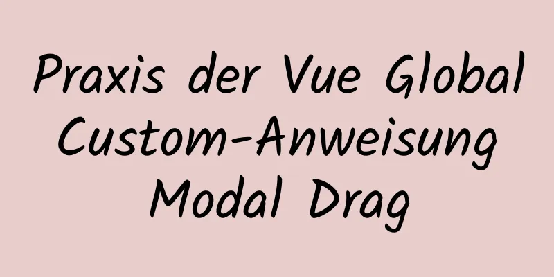 Praxis der Vue Global Custom-Anweisung Modal Drag