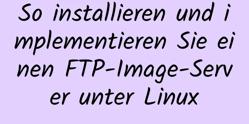 So installieren und implementieren Sie einen FTP-Image-Server unter Linux