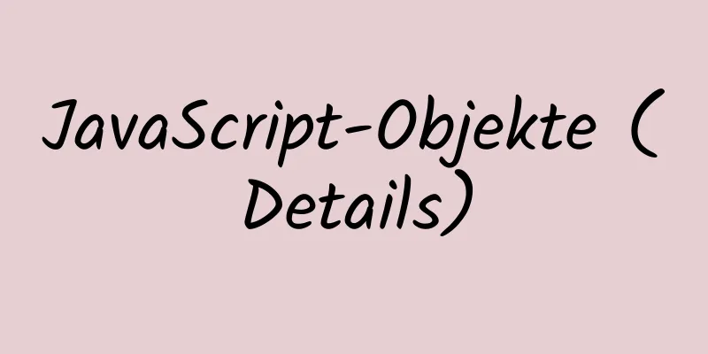 JavaScript-Objekte (Details)