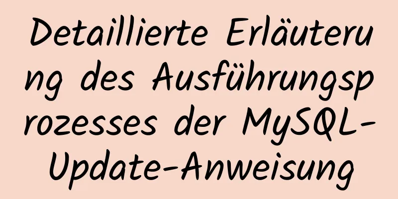 Detaillierte Erläuterung des Ausführungsprozesses der MySQL-Update-Anweisung